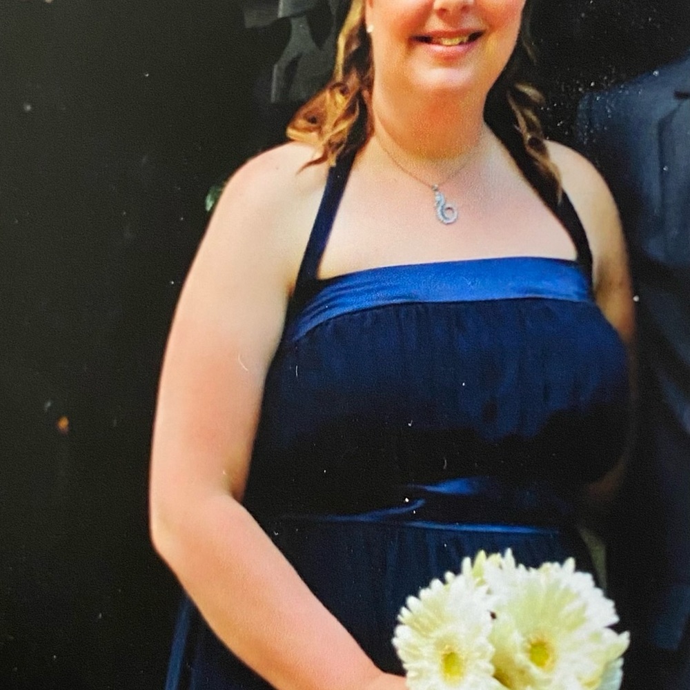 Bridesmaid Halter Dress Midnight Blue
